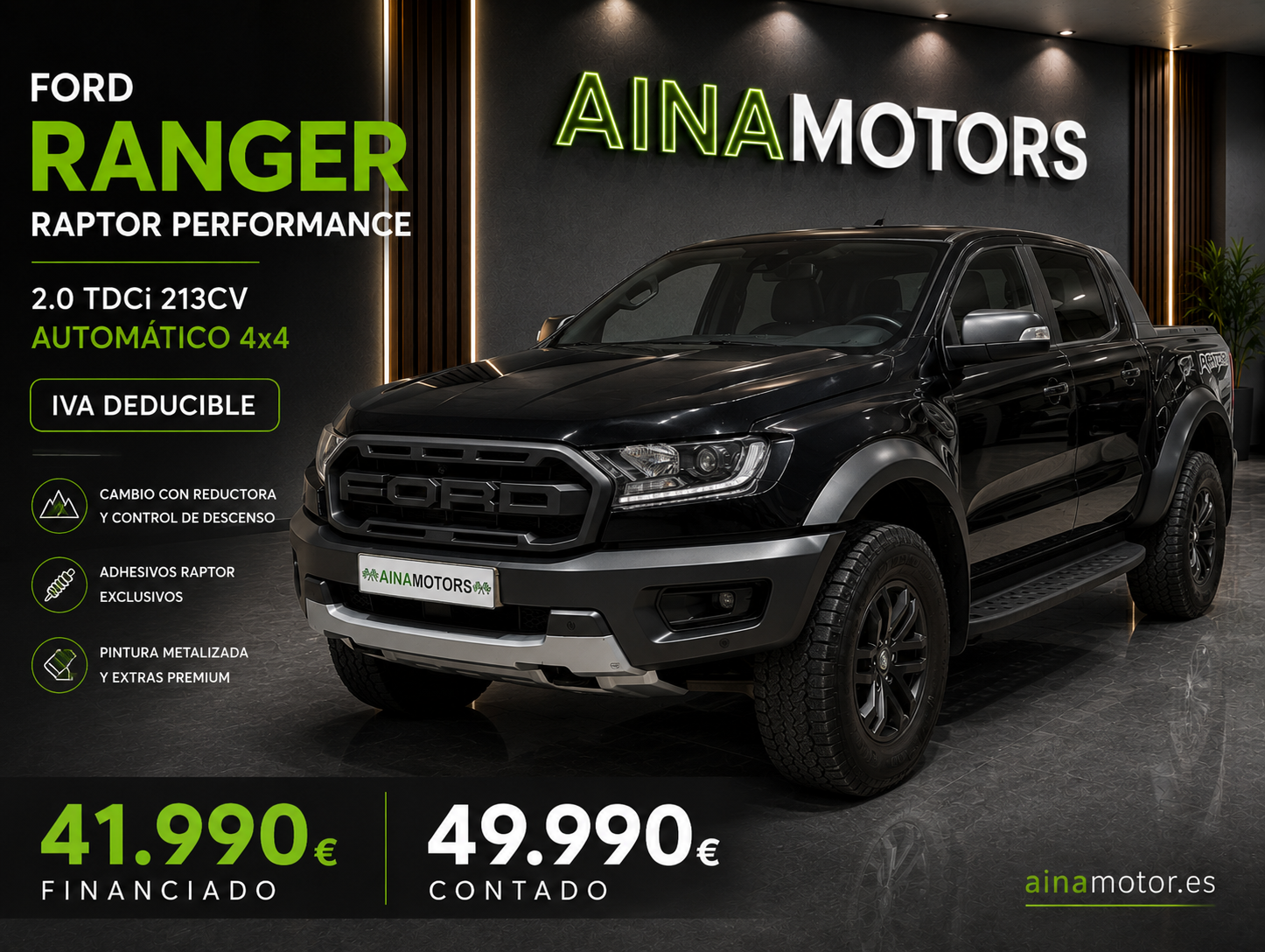 Ford Ranger Raptor Performance 2.0EcoBlue 213Cv