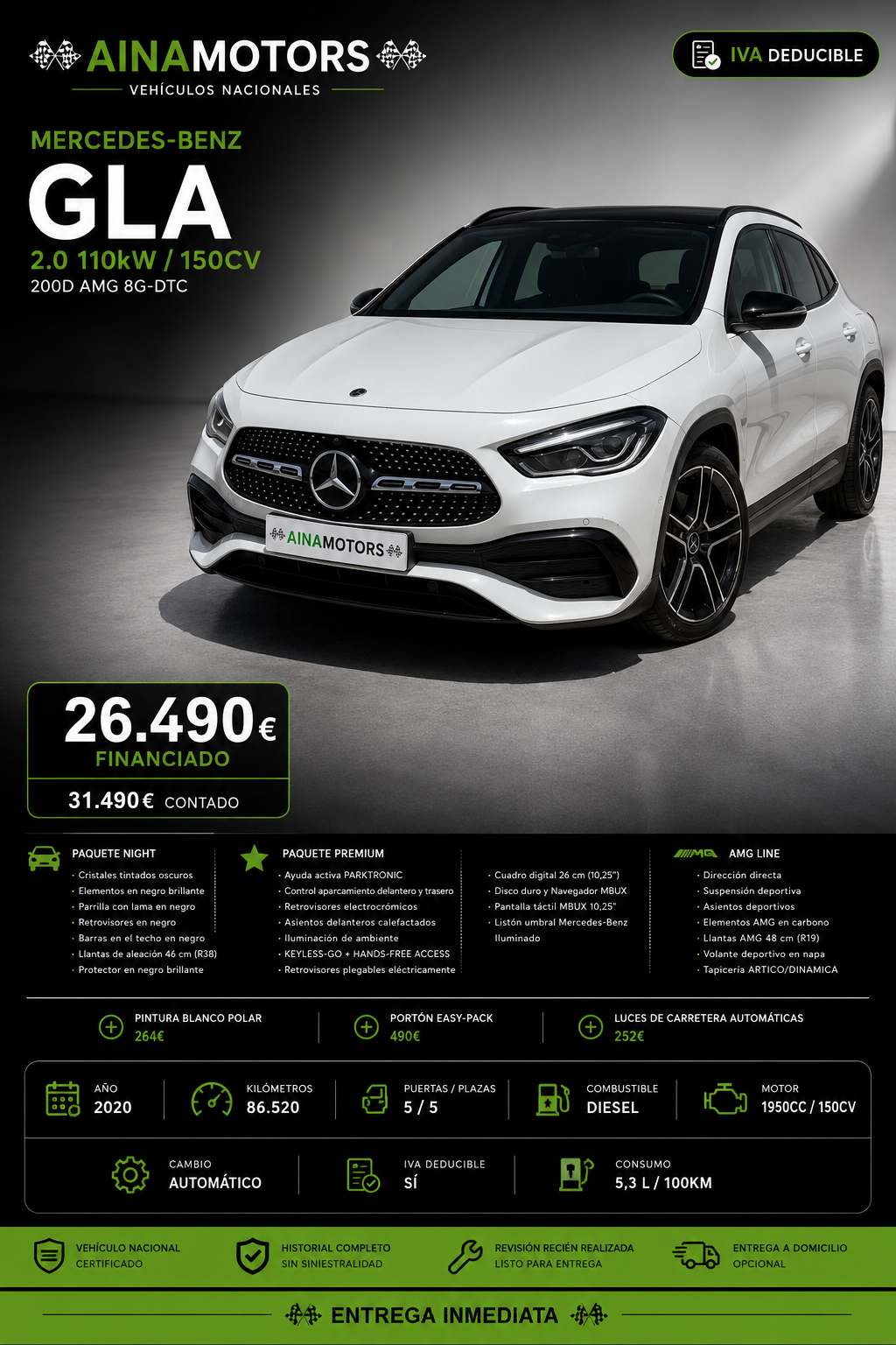 Mercedes-Benz Gla 200 D AMG-Line 8G-DTC - Imagen 25